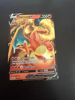 Pokemon TCG Charizard v Brilliant Stars Holo Ultra Rare Card 017/172 - Image 1