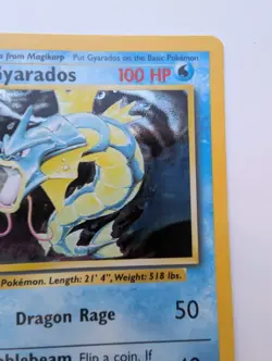 Pokemon Gyarados Base Set Unlimited Holo Rare Card 6/102 NM Near Mint - Image 4