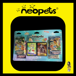 Neopets Card Pack x4 Trading Card Fun Paks plus 2 Bonus Cards Set New Sealed - Image 1