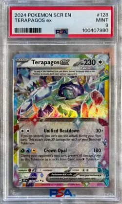 Pokemon TCG Stellar Crown Terapagos EX Double Rare Holo Card 128/142 - Image 1