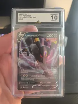 Aura Graded Pokemon Cards. Umbreon V, Vulpix, Rapidash And More Lot Of 6 Cards - Image 2