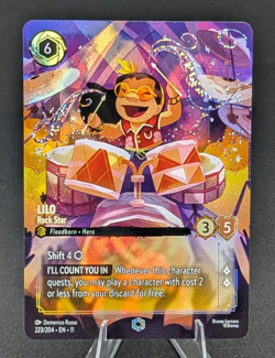 Disney Lorcana Lilo 223/204 - Rock Star (Enchanted) - Winterspell (11) - Image 1
