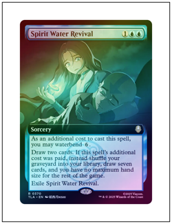 1x Spirit Water Revival, Extended Art Foil, Avatar, Magic MTG NM - Image 1