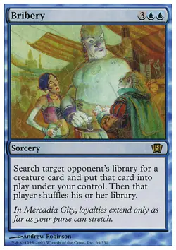 MTG Magic the Gathering Bribery (64/361) Eighth Edition LP - Image 1
