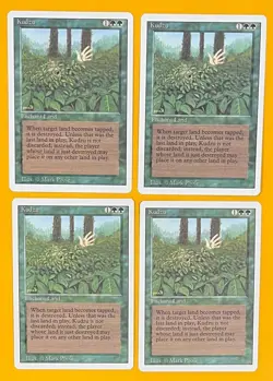 MTG KUDZU (x4) Revised (OldManMTG 011-402) - Image 1