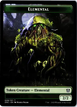 Comm: ZNC #8//10 Elemental (008)//Elemental (010) Double-Sided Token (Regular) - Image 1