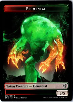 Comm: ZNC #8//10 Elemental (008)//Elemental (010) Double-Sided Token (Regular) - Image 2