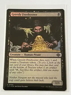 Greedy Freebooter 109 MTG Lost Caverns of Ixalan 2023 Mint - 9.0 + Foil - Image 2