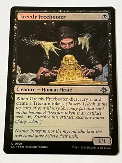 Greedy Freebooter 109 MTG Lost Caverns of Ixalan 2023 Mint - 9.0 + Foil - Image 4