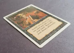 MTG Magic the Gathering Revised Edition Demonic Tutor LP Light Play condition - Image 2