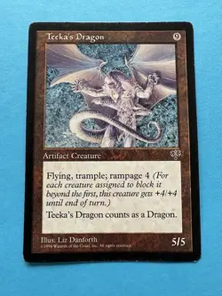 MTG Magic the Gathering Teeka's Dragon (320/351) Mirage LP - Image 1