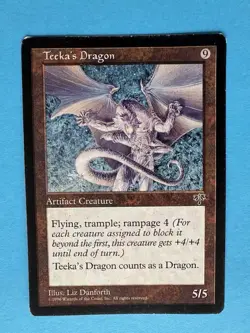 MTG Magic the Gathering Teeka's Dragon (320/351) Mirage LP - Image 3