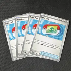 4x Poke Pad 081/088 x4 - NM Perfect Order Pokemon Playset ME03 - Image 1
