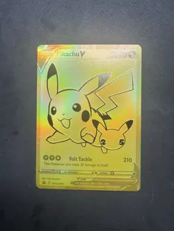 Pokemon TCG - Pikachu V SWSH145 Celebrations - Black Star Promo - NM - Image 1
