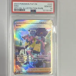 Pokemon Iono SV: Paldean Fates 237/091 Special Illustration Rare Holo PSA 10 - Image 1