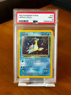 Lapras 10/62 Fossil Holo - PSA 9 - Pokemon TCG (Mint) 1999 - Image 1