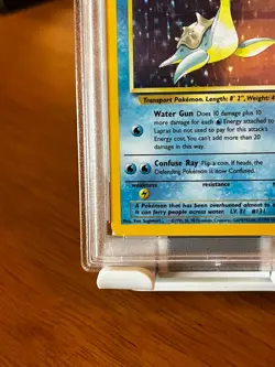 Lapras 10/62 Fossil Holo - PSA 9 - Pokemon TCG (Mint) 1999 - Image 5