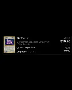 Pokemon Ditto #132 Mystery of the Fossils Holo Rare Basic Japanese Nintendo Card - Image 3