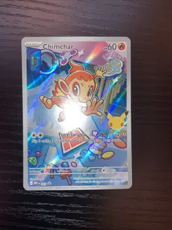 Chimchar 041 First Partner Illustration Collection Promo Pokemon English NM MEP - Image 2