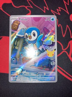 Piplup 042 First Partner Illustration Collection Promo Pokemon English NM MEP - Image 2