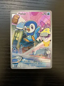 Piplup 042 First Partner Illustration Collection Promo Pokemon English NM MEP - Image 4