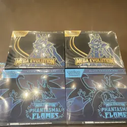 Pokemon Elite Trainer Box Mega Evolution & Phantasmal Flames Lot of 4 - Image 1