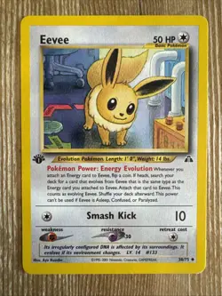 Pokemon TCG Eevee Neo Discovery 38/75 Common 1st Edition LP WOTC - Image 1
