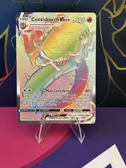 Pokemon Centiskorch VMAX 191/189 Darkness Ablaze Secret Rare Holo - Image 1