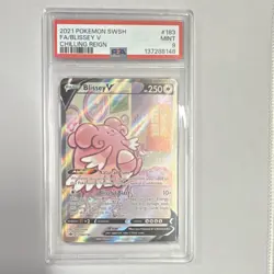 Blissey V Pokemon TCG Chilling Reign 183/198 Full Art Ultra Rare Holo PSA 9 - Image 1