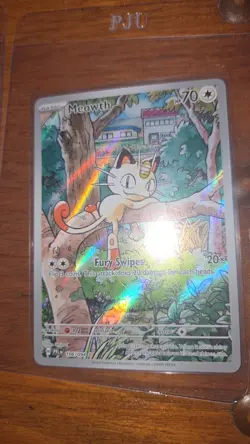 (3)POKEMON TCG Meowth 106/094 PFL Illustration Rare NM/M OB2 - Image 4