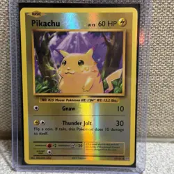 Pokemon Pikachu 35/108 Evolutions Common Reverse Holo 60 HP Basic English - Image 2