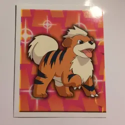 Pokemon - Growlithe - Topps Merlin Sticker - Series 1 - #181/240 - 1999 - Image 1