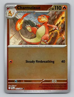 Reverse Holo Charmeleon 012/094 Common Phantasmal Flames Pokemon - Image 1