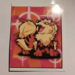 Pokemon - Arcanine - Topps Merlin Sticker - Series 1 - #182/240 - 1999 - Image 1