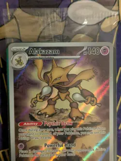 Pokemon TCG Alakazam 009 Black Star Promo SEALED - Image 3