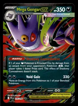 Pokemon TCG Phantasmal Flames #056/094 Mega Gengar ex - Image 1