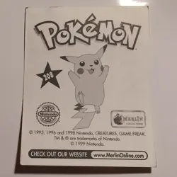 Pokemon - Farfetch'd - Topps Merlin Sticker - Series 1 - #208/240 - 1999 - Image 2