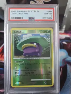 2009 Pokemon Platinum SH4 Lotad Reverse Foil PSA 8 - Image 1
