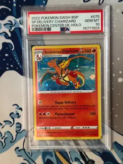 2022 Pokemon Swsh Blck Star Promo 075 Special Delivery Charizard Psa 10 Gem Mint - Image 1