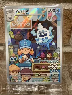 Pokemon TCG Vanillish 190/182 Illustration Rare Holo 2025 Holiday Calendar - Image 1