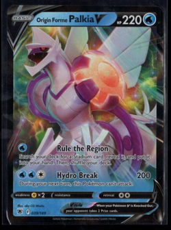 Origin Forme Palkia V 39/189 Ultra Rare Astral Radiance Pokemon TCG Near Mint - Image 1