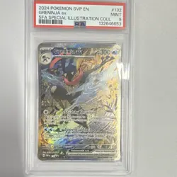 Pokemon Greninja ex SVP 132 Scarlet & Violet Promo Full Art Holo PSA 9 2024 - Image 1