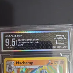 Pokemon Machamp Champion's Path Holo Rare 26/73 Arena Club Graded 9.5 - Image 2
