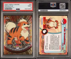 1999 Topps Pokemon T.V. Growlithe Foil PSA NM-MT 9 - Vintage Pokemon - Image 3