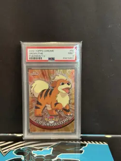 1999 Topps Pokemon T.V. Growlithe Foil PSA NM-MT 9 - Vintage Pokemon - Image 4