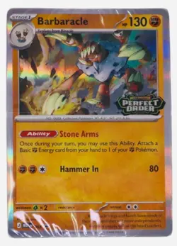 Perfect Order Build & Battle Deck Pokemon Barbaracle MEP 065 - Sealed - Image 1