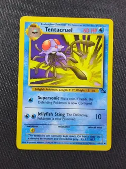Pokemon TCG Tentacruel Fossil 44 Regular Unlimited Uncommon NM - Image 1