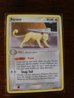 Pokemon TCG Persian EX Delta Species 50/113 Holo Uncommon - Image 1