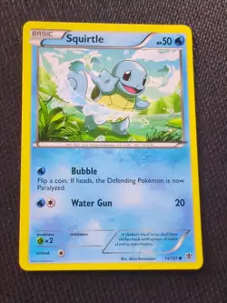 Pokemon TCG Squirtle Plasma Blast 14 Regular Common NM - Image 1