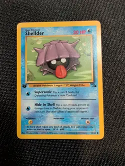 Pokemon TCG 1st Edition Shellder Fossil 54 Regular - Image 1